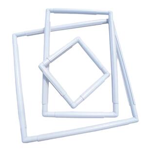 SKC塑料绣绷十字绣工具夹式绣花绷方形绣架卡式绣花架子绷子绣框
