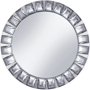 欧式玻璃镜面盘钻石盘银色方块会所样板间装饰西餐盘婚庆盘子摆件