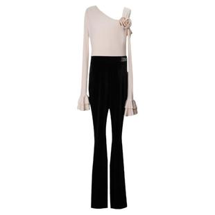 乐雅池2024秋冬新款拉丁舞服装儿童拉丁舞服练功服舞蹈服拉丁裤装