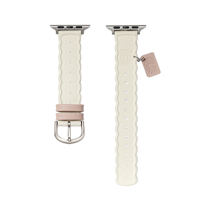 iWatch表带可爱原创饼干波浪皮质