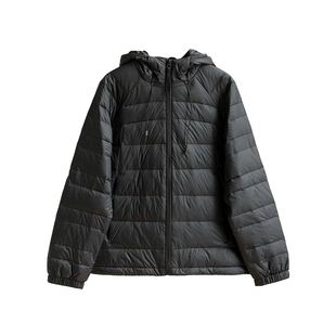 轻量化 90鸭绒情侣款保暖连帽排骨羽绒服 男士休闲外套 女士上衣k