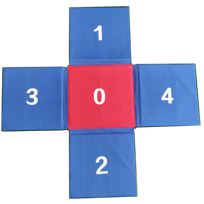 少儿十字跳垫软式体育器材折叠海绵小学幼儿感统训练拼接数字跳垫