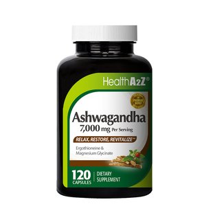 HealthA2Z雅康全美国进口印度人参南非醉茄120粒降皮质醇舒压好眠