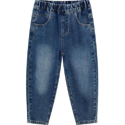 左西男童牛仔裤春秋款复古长裤