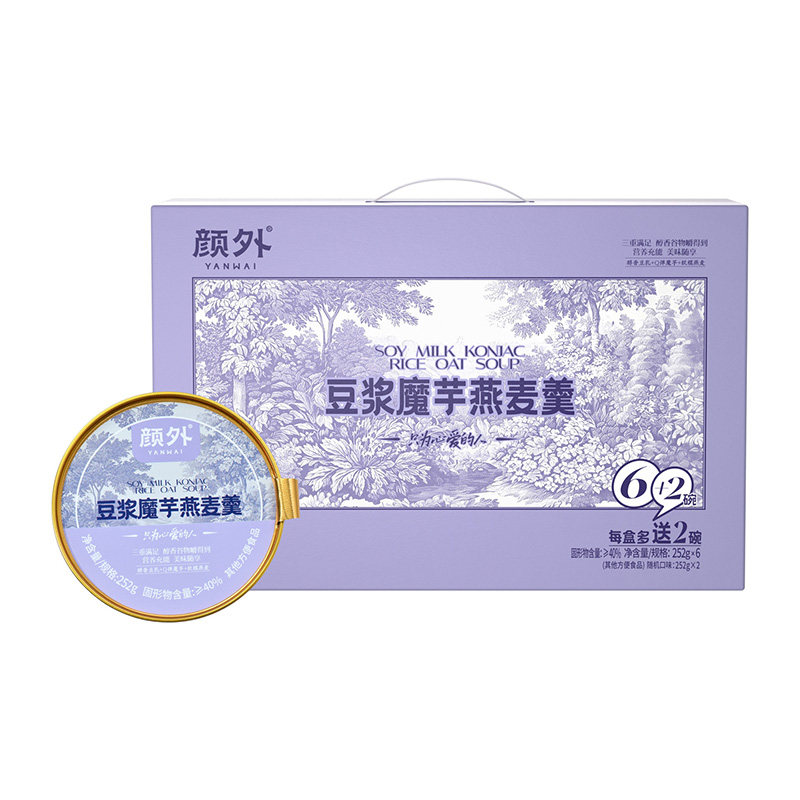 颜外豆浆魔芋燕麦羹礼盒装