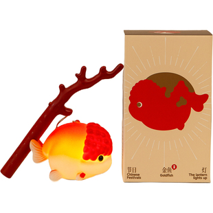 新年鱼灯过年儿童手提发光灯笼马年春节创意新款古风锦鲤花灯成品