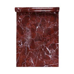 仿大理石贴纸自粘墙纸石材防水防油厨房台面桌面石纹云石墙面贴板