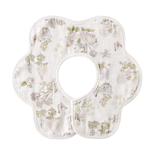 婴儿围嘴秋冬纯棉a类新生幼儿男女宝宝口水巾防水防吐奶围脖围兜