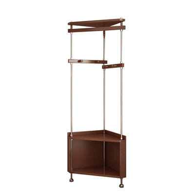 实木多功能分区衣帽架