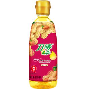 刀唛臻原香花生油0.9L物理压榨一级食用油900ml/瓶