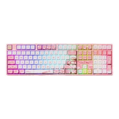 AKKO 5108B Plus 初音未来联名机械键盘樱花粉色少女办公蓝牙无线