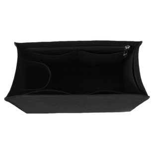 适用周深帆布包内胆包收纳整理包撑包中包托特包内衬袋黑色包内衬