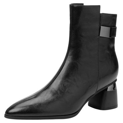 星期六法式尖头短靴2025新款