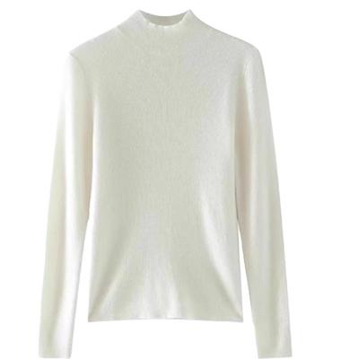 无缝一线成衣100%纯山羊绒衫女