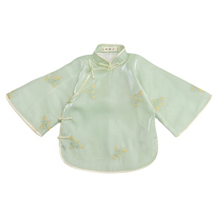 儿童旗袍女春秋夏季中国风民国风民国装女童夏上衣