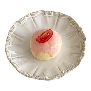 复古餐盘高级感轻奢造型好看的盘子高颜值精致高端的碟子甜点盘