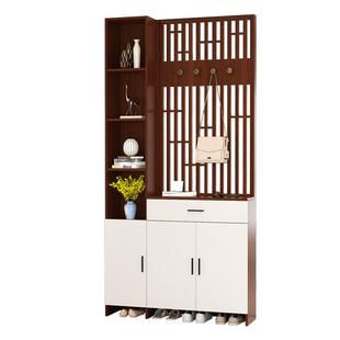 现代隔断柜挂衣架进门玄关柜鞋柜入户正对门屏风隔断客厅遮挡实木