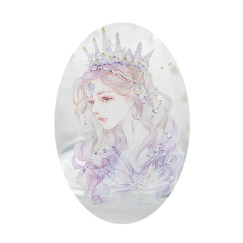 ENO PET透明防水手帐胶带整卷唯美梦幻少女心古风人物diy手账贴纸
