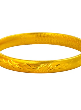 越南沙金龙凤呈祥镀金手镯