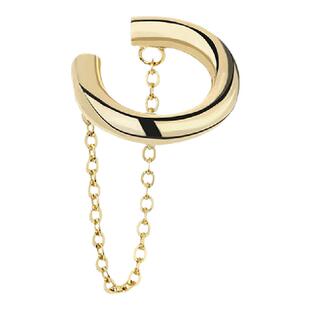 流苏耳夹简约性冷淡风气质个性小众耳骨夹无耳洞女酷复古港风耳环