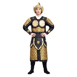 古代元帅盔甲将军甲胄武士战袍影视剧组群演年会铠甲演出服装定制