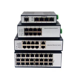 利奇马工业级千兆百兆4口/5口/8/16/口以太网交换机非网管型光纤交换器监控PoE网络分线器导轨工业交换机