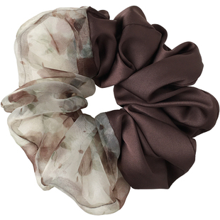 大肠发圈韩系碎花拼接发绳2025新款高级感头绳优雅洋气时尚扎头发