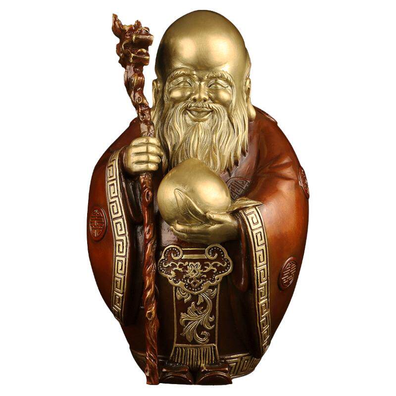 吉善缘福禄寿三星摆件老人贺寿
