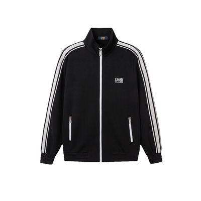 卡沃利条纹立领夹克休闲运动外套