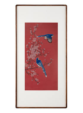 铜师傅 手工錾刻 铜雕画《喜上枝头》装饰画 玄关画 背景画 壁画