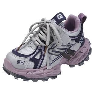 官网C&K耐脏女童鞋子老爹鞋春季2026新款儿童跑步运动鞋大童女孩