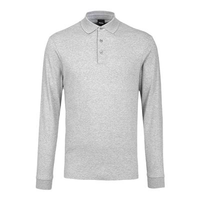 HugoBoss翻领长袖polo衫