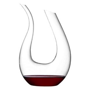 欧式水晶玻璃带把醒酒器高级感家用轻奢天鹅U型醒酒器红酒分酒器