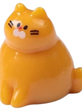 微景观可爱比心小猫造景装饰摆件