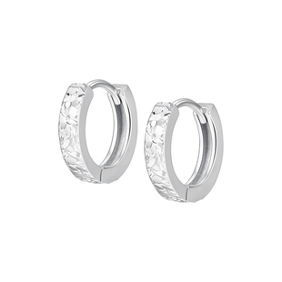 明牌珠宝925银碎碎冰耳环 灵动闪耀日常通勤银耳饰礼物YEH0004