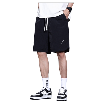 夏季薄款五分休闲短裤男士冰丝速干篮球运动大裤衩透气马裤子男款