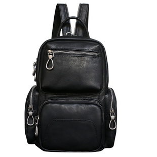 男皮质小型简约牛皮小号真皮小背包双肩包两用迷你斜挎单肩小包包