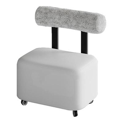 滑轮矮凳溜溜凳客厅家用靠背实木万向轮沙发凳子可移动板凳小椅子