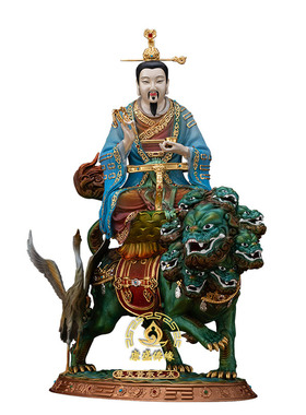 黄铜太乙救苦天尊神像体供奉摆件