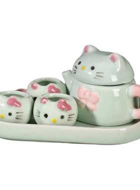 可爱猫咪迷你陶瓷小茶具