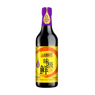李锦记味极鲜特级生抽精选酱油凉拌美味调味品500ml