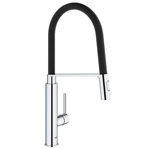 高仪欧洲进口菲乐黑天鹅可旋转厨房二式出水防溅冷热水龙头grohe