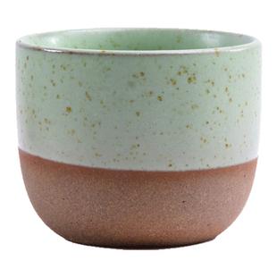 陶瓷咖啡杯素胚半釉拼色手握圆杯短笛拿铁手冲品鉴杯combo杯150ml