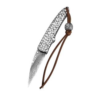 折叠水果刀高档大马士革钢刀户外迷你小刀随身折叠刀高硬度锋利