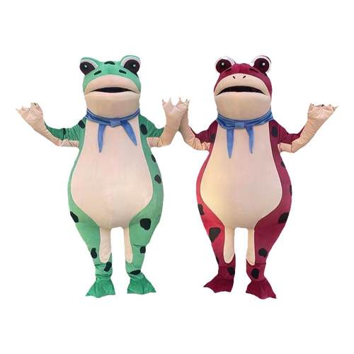 青蛙人偶服装摆摊癞蛤蟆小青蛙气球卡通人偶服装孤寡青蛙玩偶服装