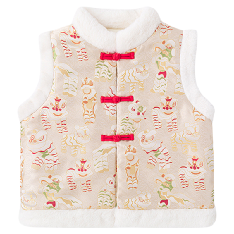 嘟嘟家宝宝拜年服新款儿童马甲坎肩周岁礼服