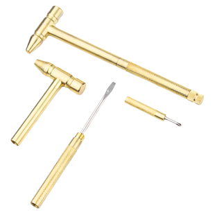 迷你多功能小铁锤家用小榔头小锤子五合一镀铜锤子内设小螺丝刀锤