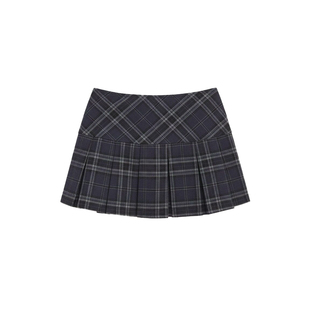 SPEAR YOUTH“英伦学派”复古学院风格纹高腰防走光百褶裙短裙