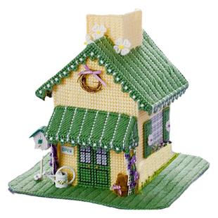 立体绣3D十字绣新款客厅乡村房子创意个性卷纸巾盒纸盒制作材料