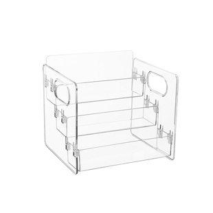 拉布布挂件展示盒透明阶梯labubu毛绒公仔玩偶手办盲盒收纳展示架